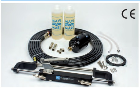 Hydraulic steering system kit up to 150 Hp