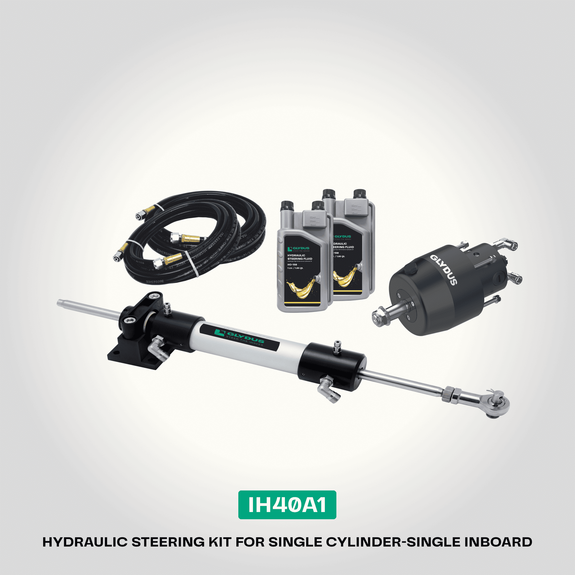 IH40A1 | Hydraulic Steering for Single Cylinder | Inboard