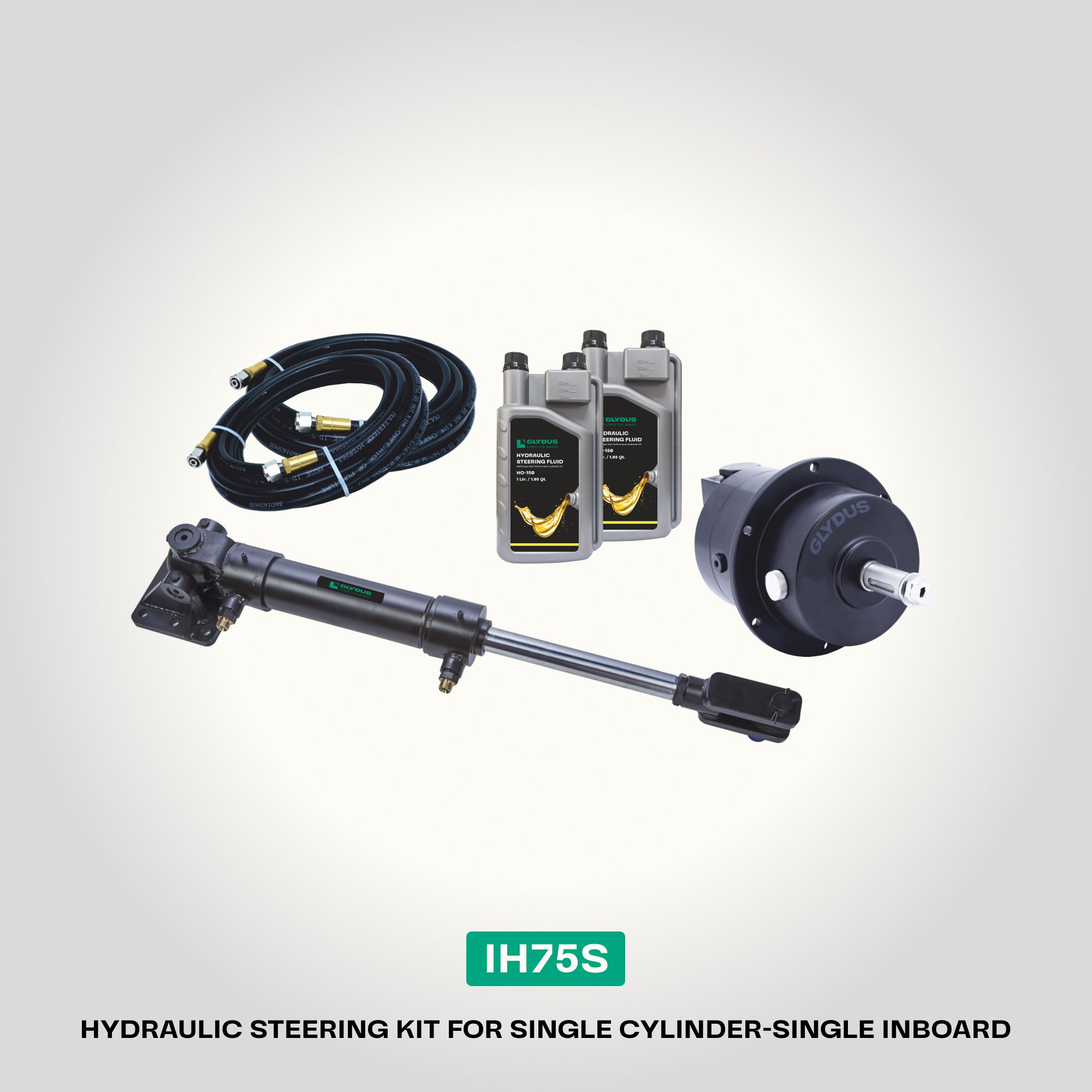 IH75S | Hydraulic Steering for Single Cylinder | Inboard | STEEL SERIES